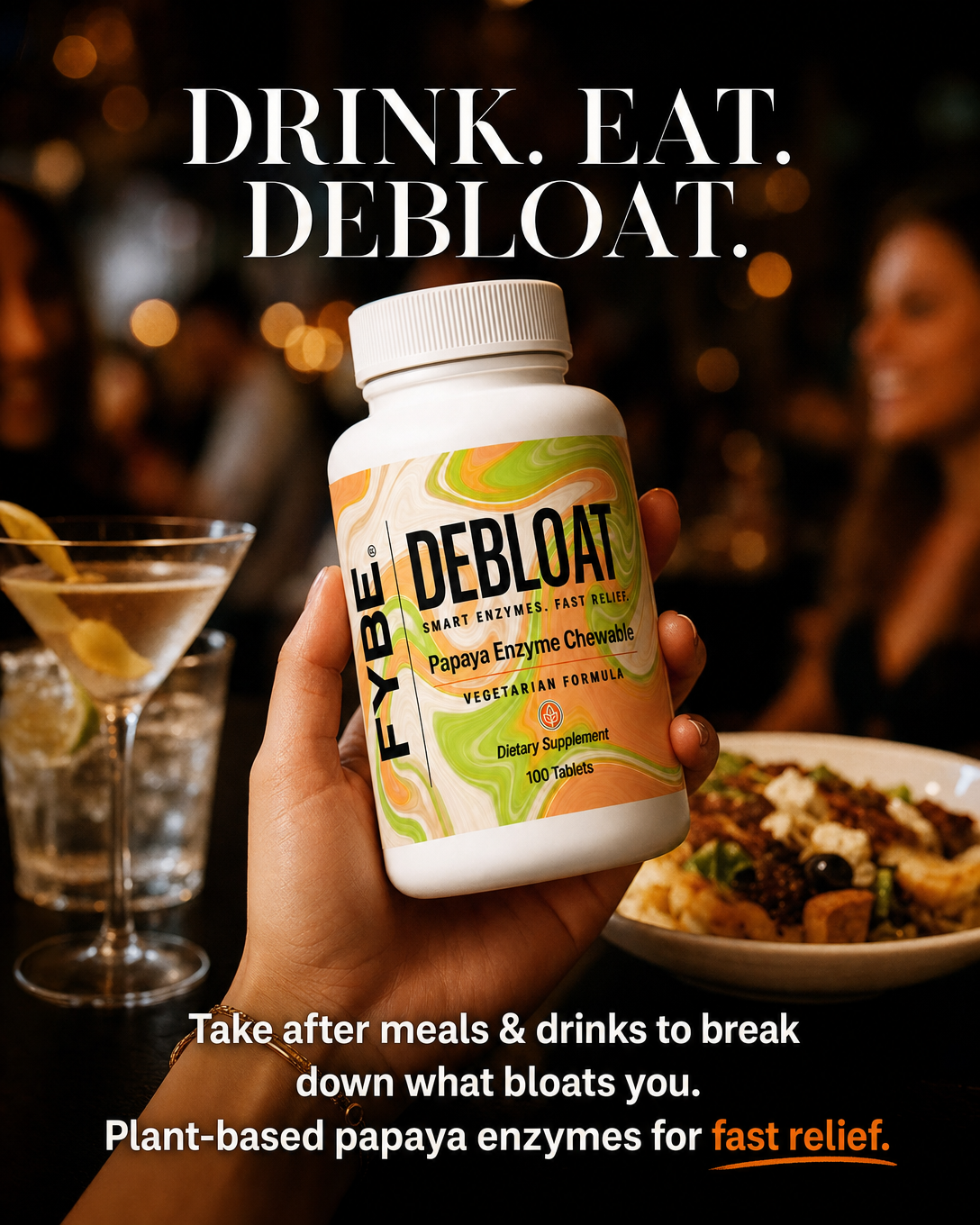FYBE Debloat — Papaya Enzyme Chewable